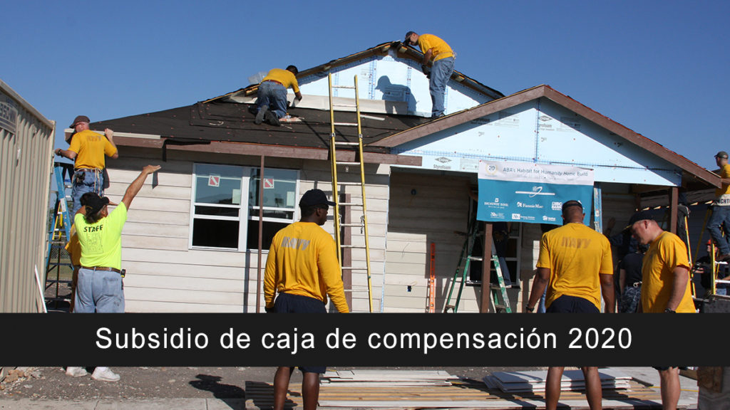 Subsidio de caja de compensación 2020