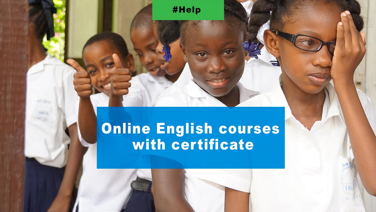 Online English courses with